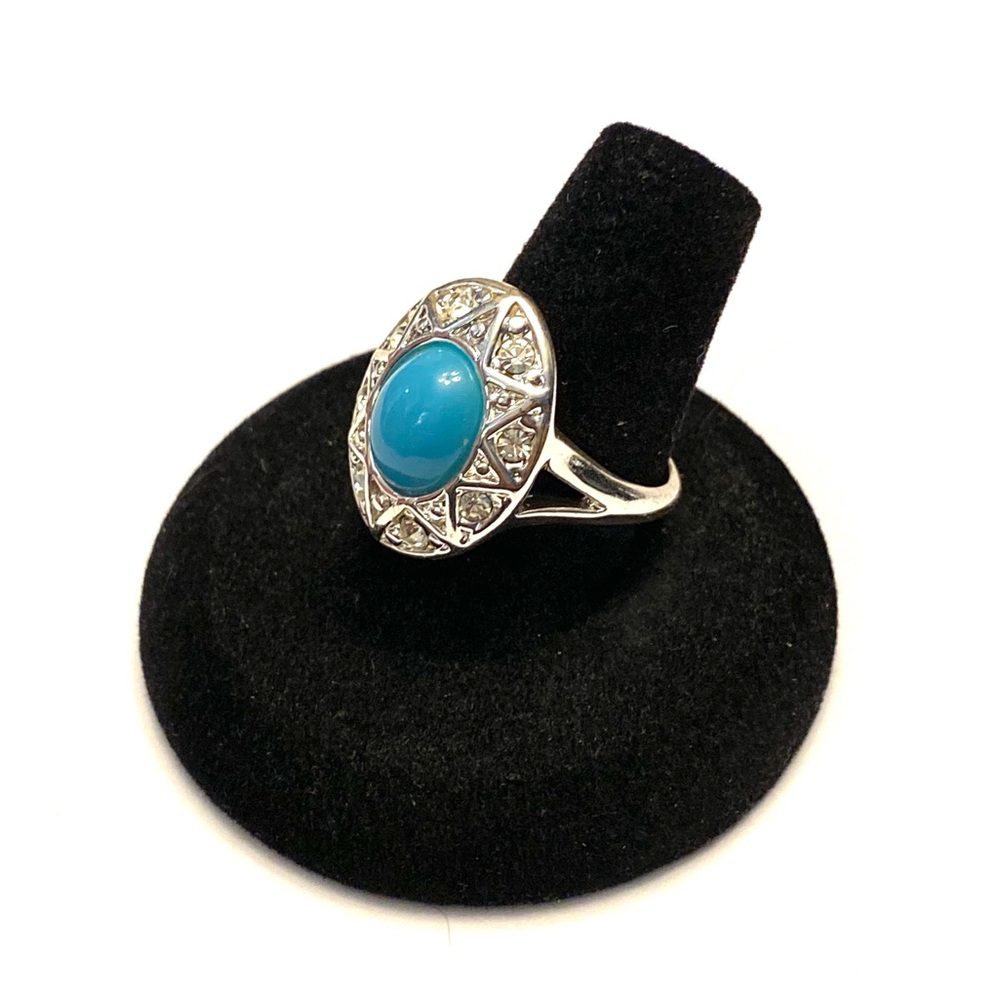 3/$20 Faux Turquoise Ring Size 8